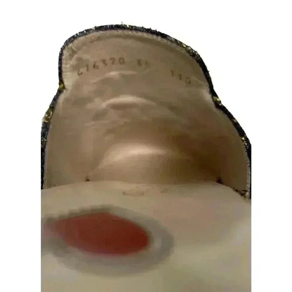 Gucci Lurex Jacquard Leopard Princetown Slippers 35 5 Horsebit Cheetah Slides - Picture 5 of 9